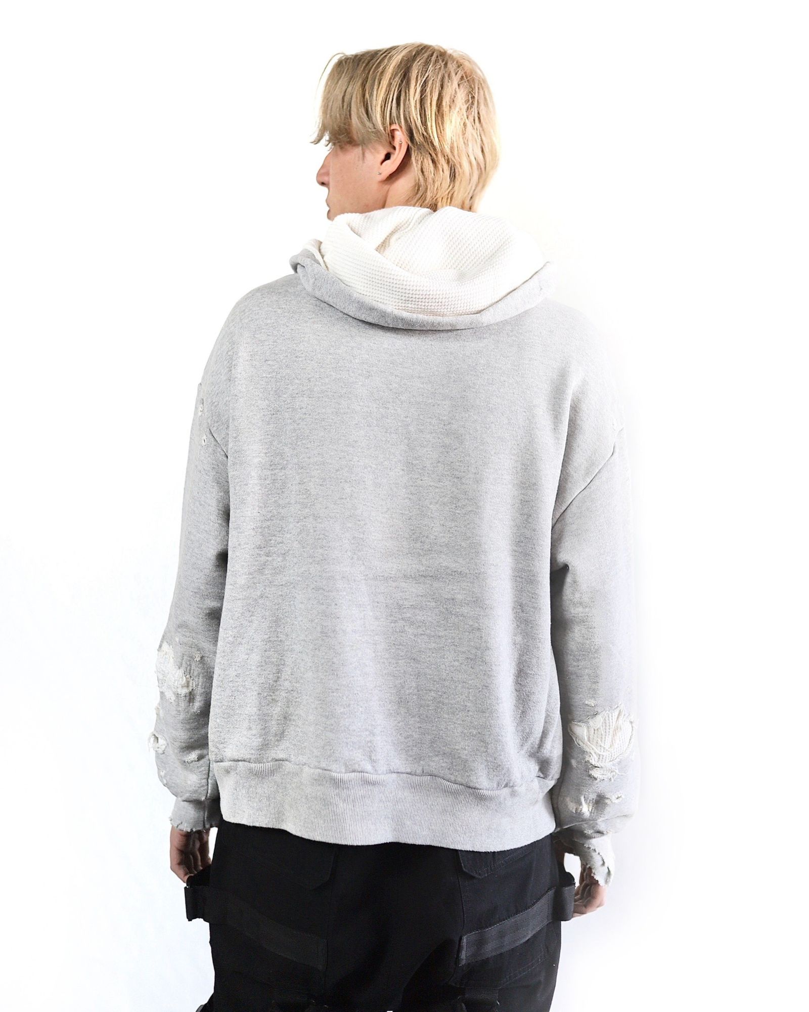セントマイケル 24SS 新作 DAMAGE HOODIE style 2024.3.17