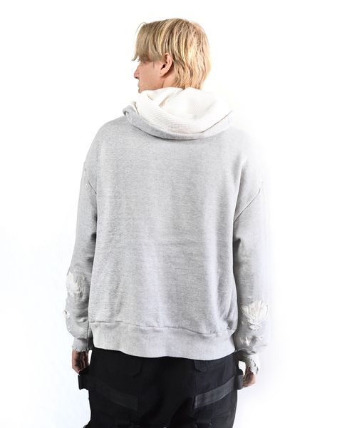 セントマイケル 24SS 新作 DAMAGE HOODIE style 2024.3.17