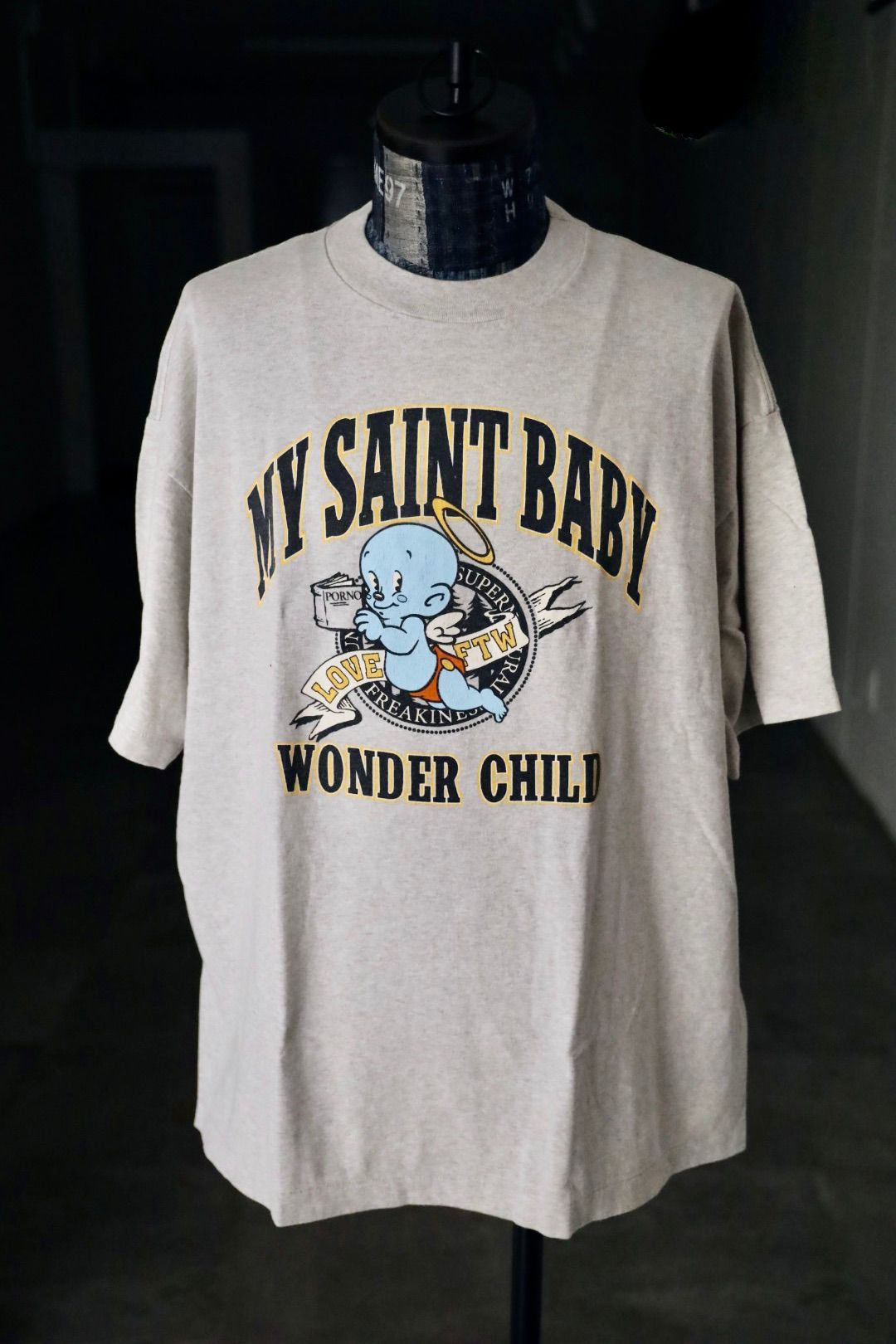 セントマイケル Tシャツ SAINT BABY SS TEE(SM-HR1-0000-02)GRAY★9月1日(月)発売！