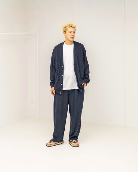 ReFresh!Service. “UTILITY PILE CARDIGAN SET-UP”(NAVY)☆9月27日(土)発売！