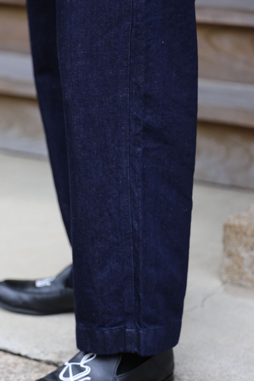 Graphpaper Selvage Wool S/S Oversized Box Shirt(GM212-50260) style. 2021.07.05.