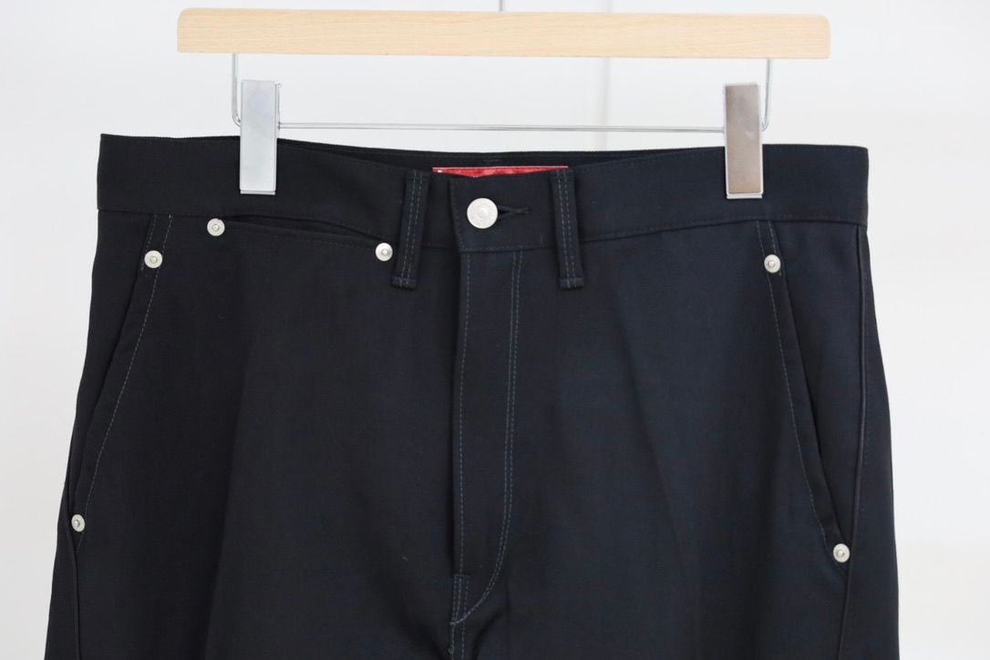 ジュンヤワタナベマン 26FW Levi's Wネーム ウールサージパンツ(WR-P201-051)BLACK☆8月7日(金)発売！