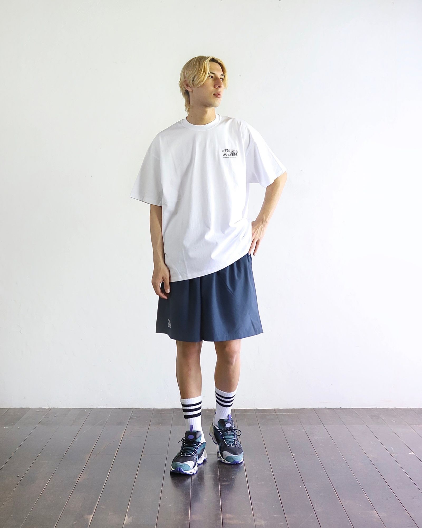 FreshService 24SS CORPORATE PRINTED S/S TEE ‘‘ON LINES’’ style 2024.4.19