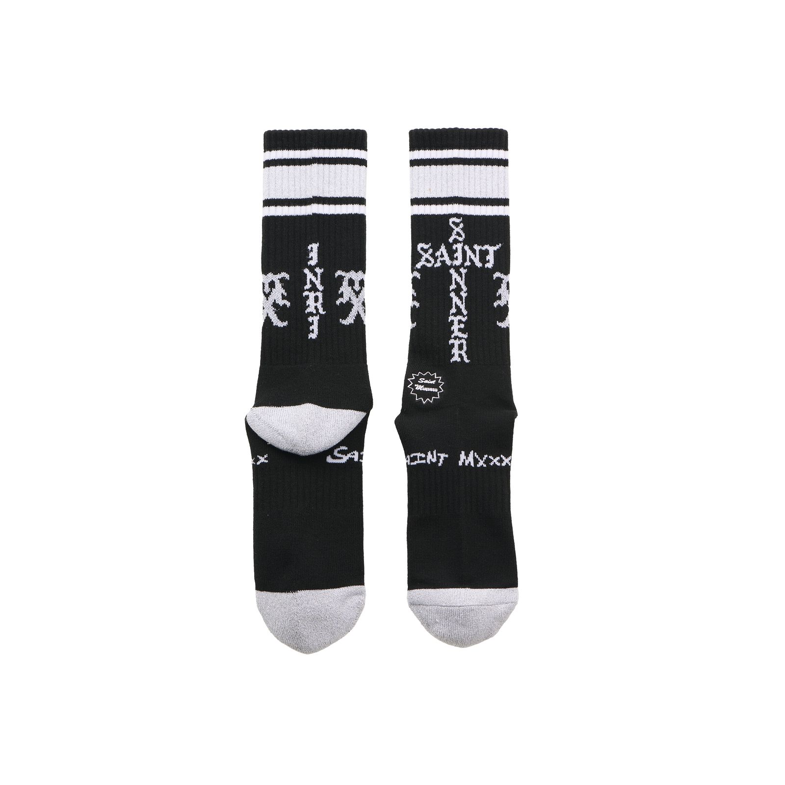 セントマイケル SINNER SOCKS (SM-HR1-0000-113)BLACK/GRAY★10月11日(土)発売！