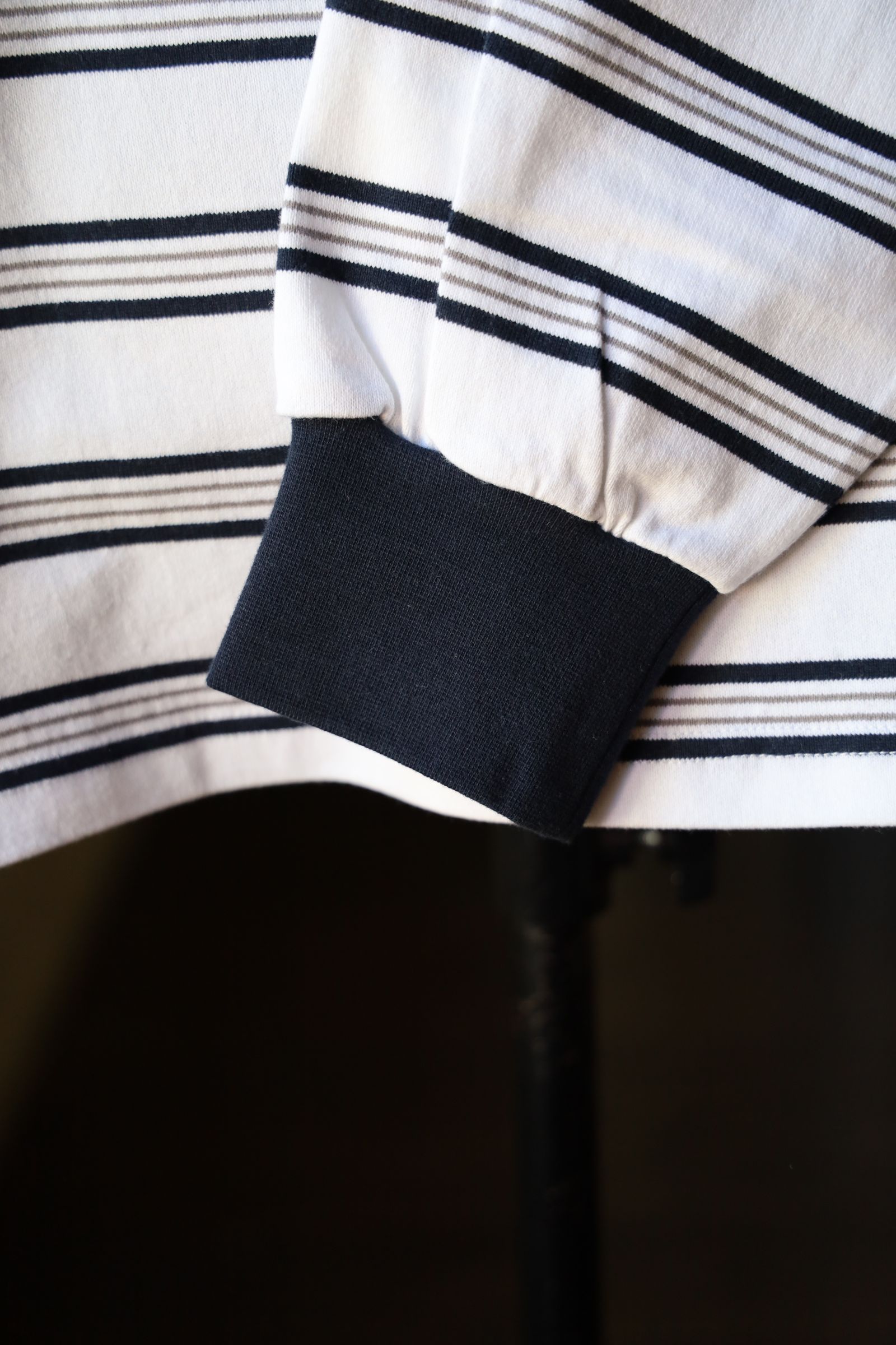 フレッシュサービス MULTI BORDER L/S TEE(FSC251-70120)WHITE