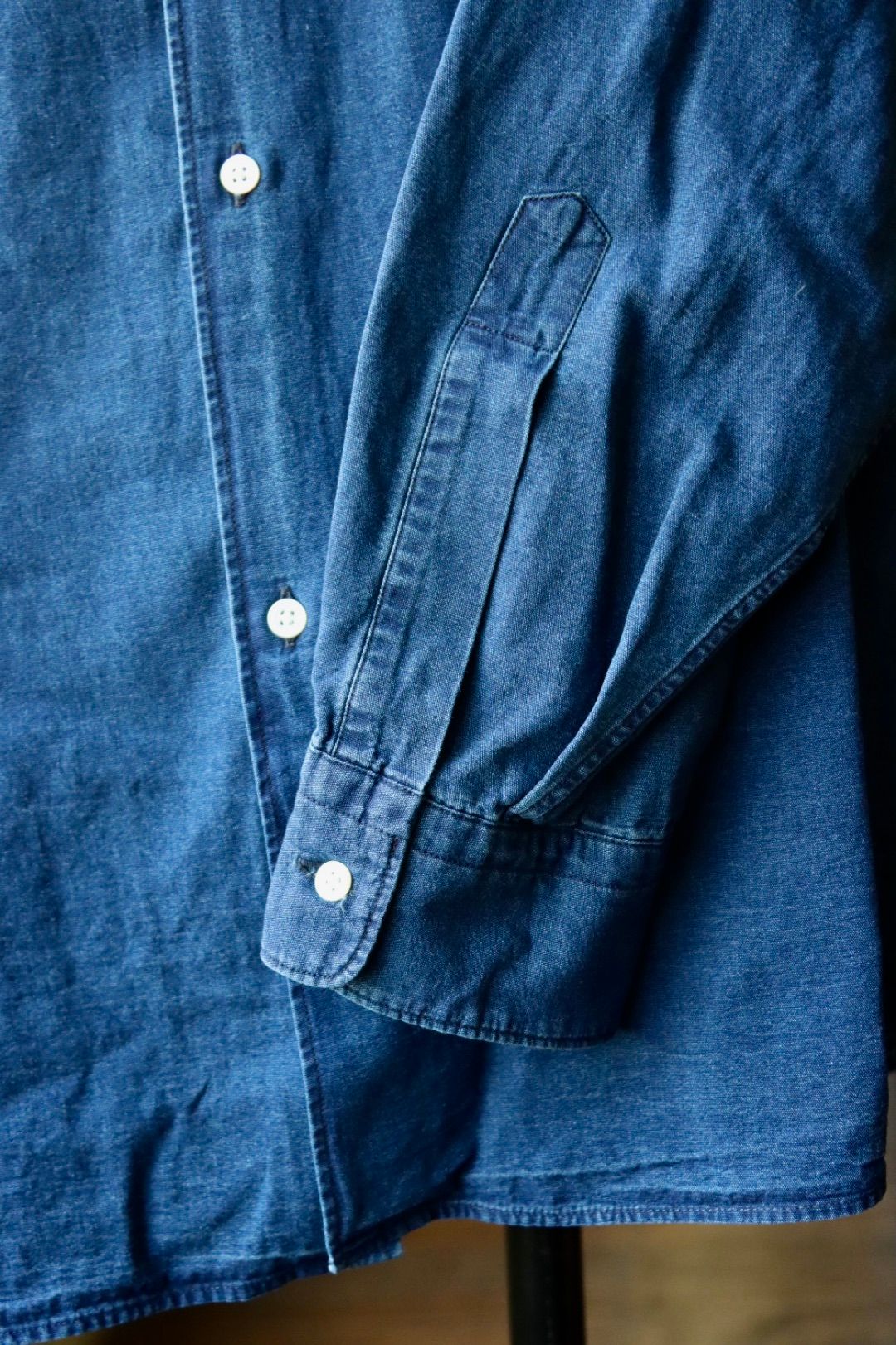 グラフペーパー SIDOGRAS Indigo Poplin L/S Oversized Regular Collar Shirt(GM252-50045)DARK FADE☆8月2日(土)発売！