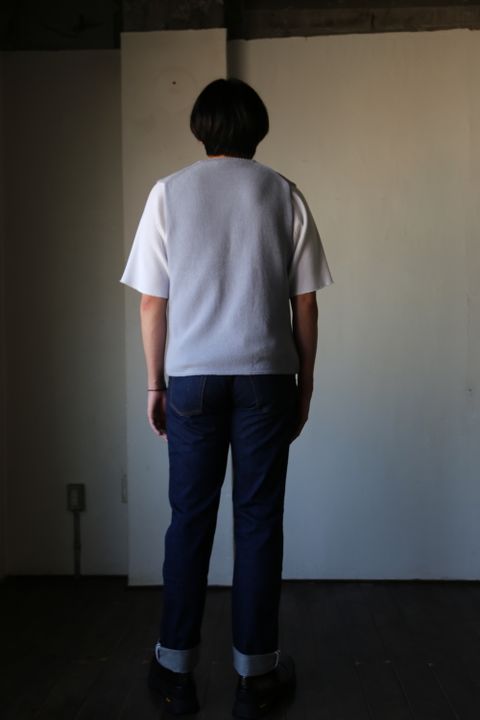 MATSUFUJI Modified Farmers Knit Vest style.2021.1.16.