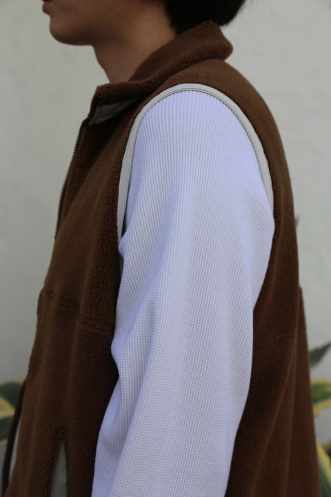 Graphpaper 新作Wool Boa Zip-Up Vest style.2020.9.27.