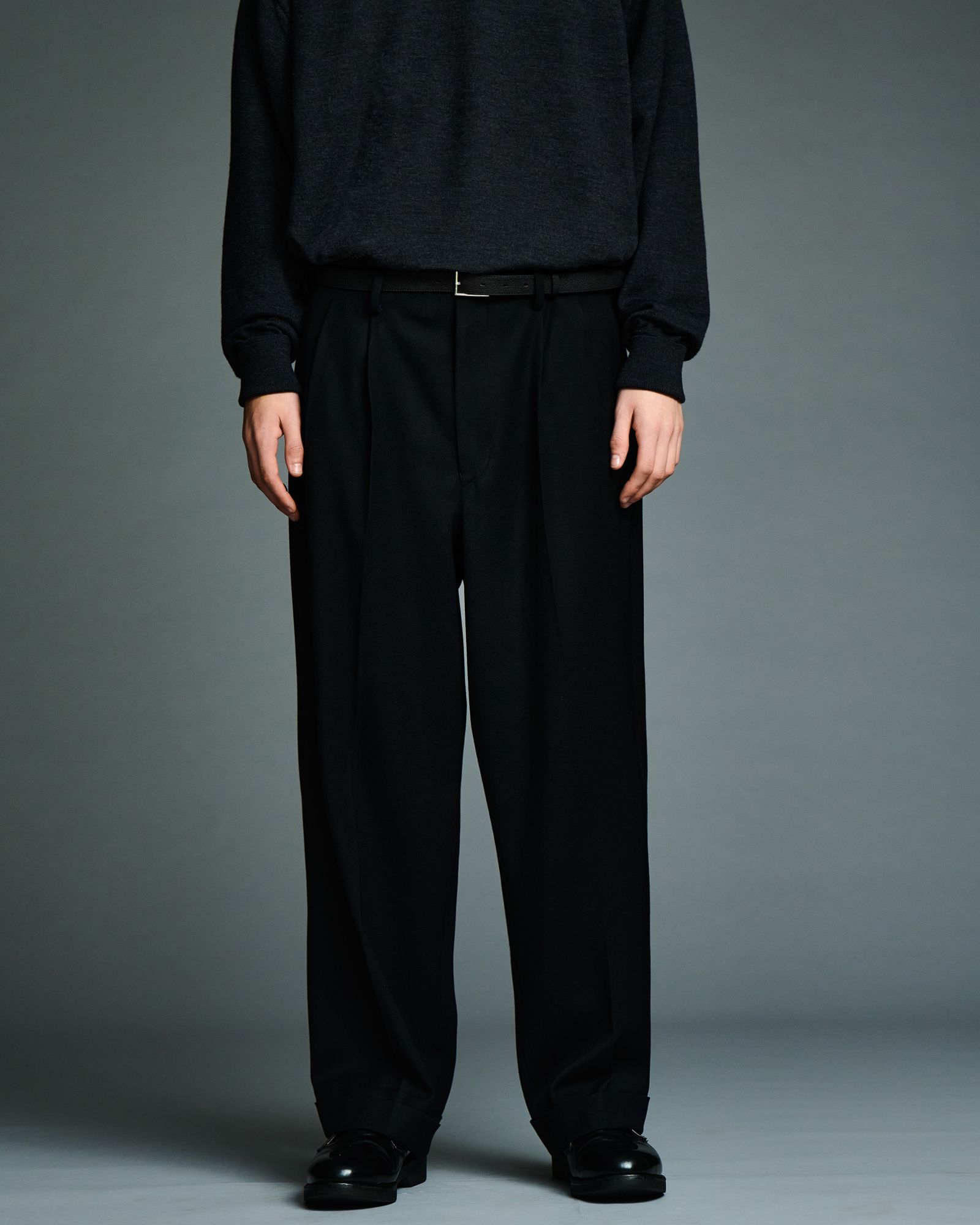 A.PRESSE - アプレッセ 2026 STYLE2 Wool Wide Tapered Trousers(26AAP