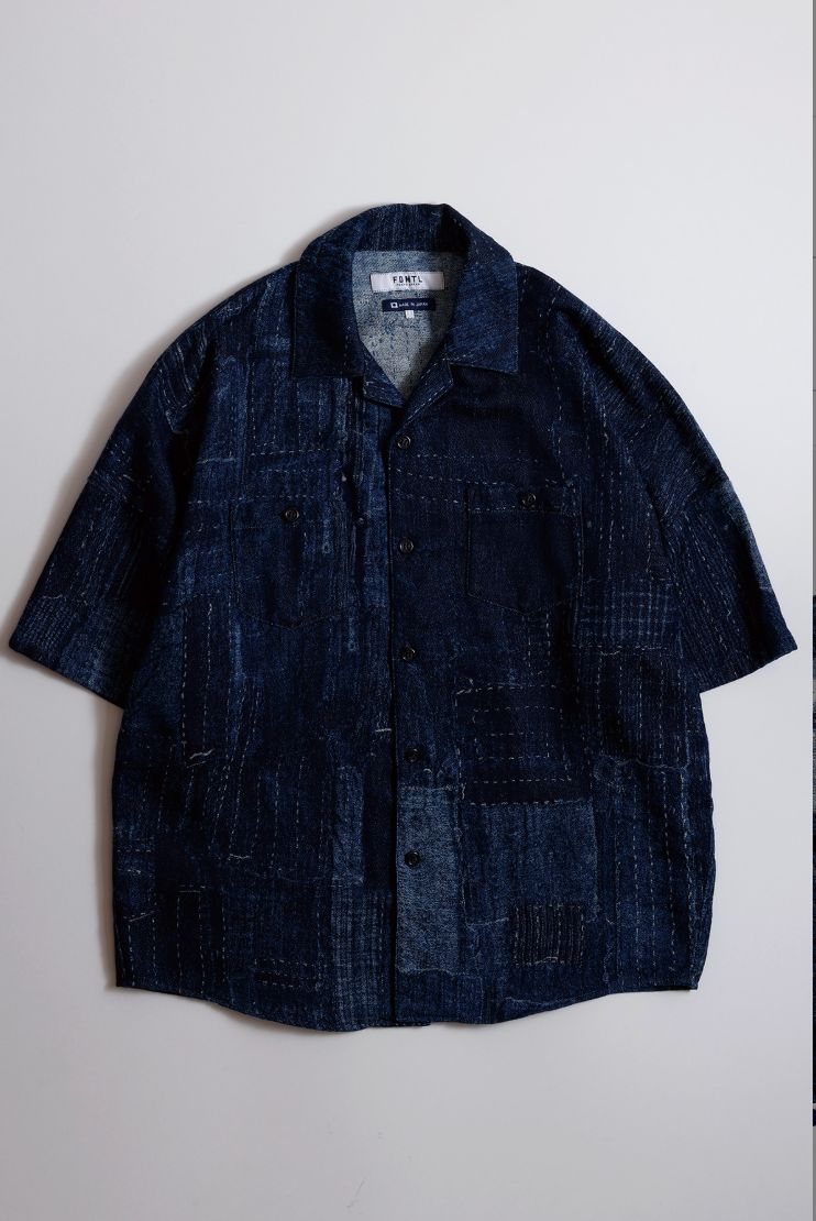 ファンダメンタル 26SS BORO S/S SHIRT RINSE(FA26SH27R)INDIGO☆新作発売！