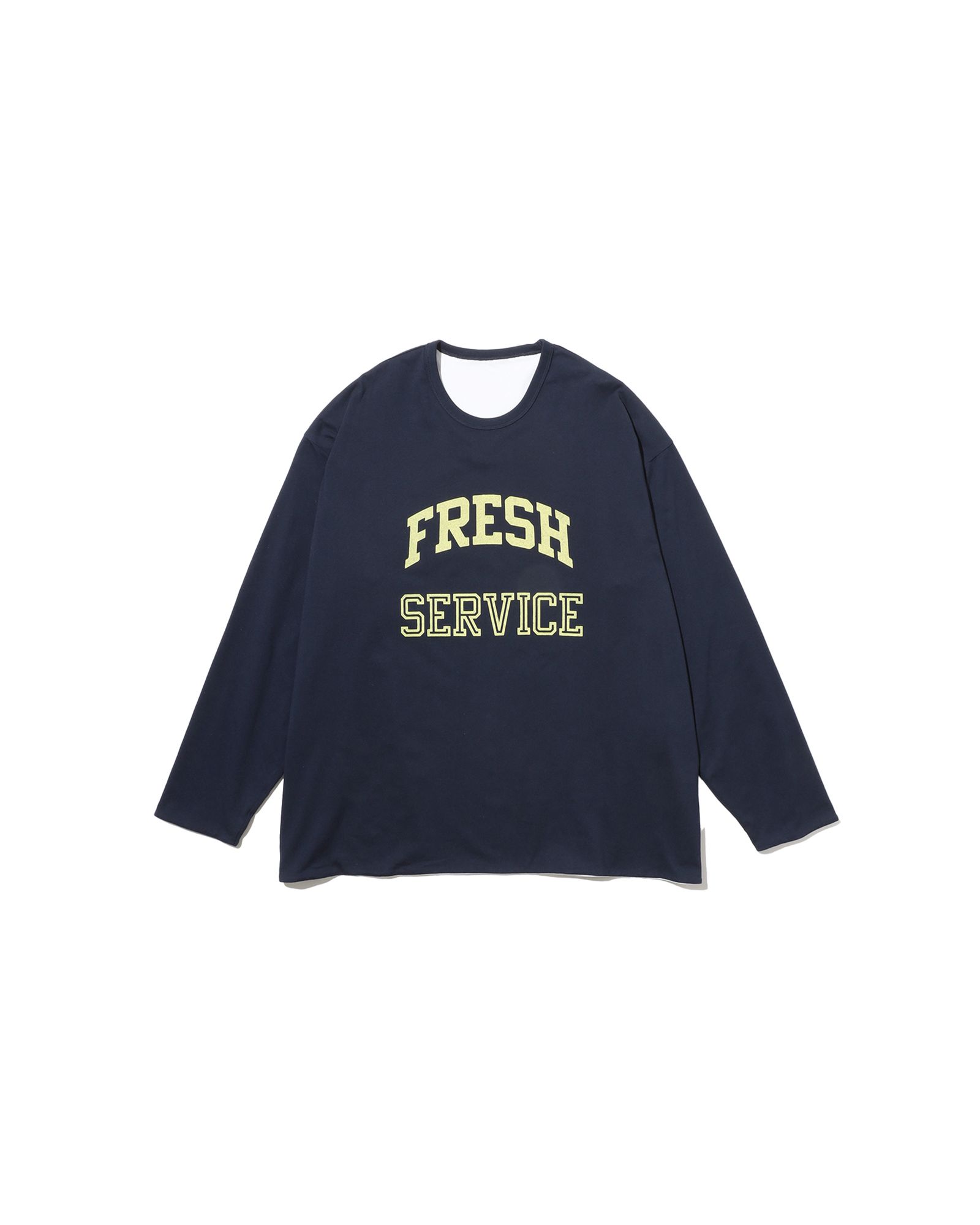 フレッシュサービス REVERSIBLE L/S TEE (FSC252-70041)NAVY