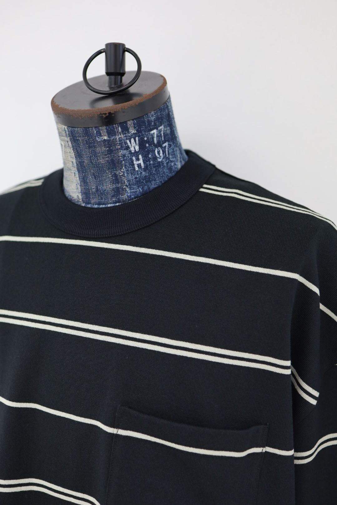 コムデギャルソンオム26SS 綿度詰天竺ボーダーTシャツ(HQ-T021-051)BLACK×GRAY☆5月1日(金)発売！