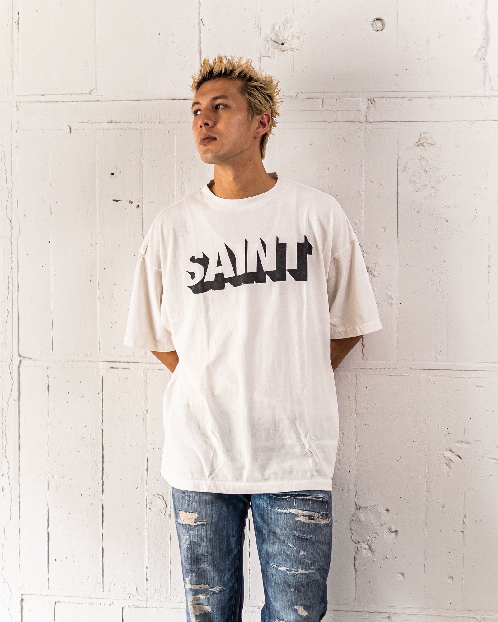 『SAINT MICHAEL』セントマイケル (L) デスイズ マース Tシャツ SAINT MICHAEL/セント マイケル/SS TEE/DEATH IS MTHR/BK