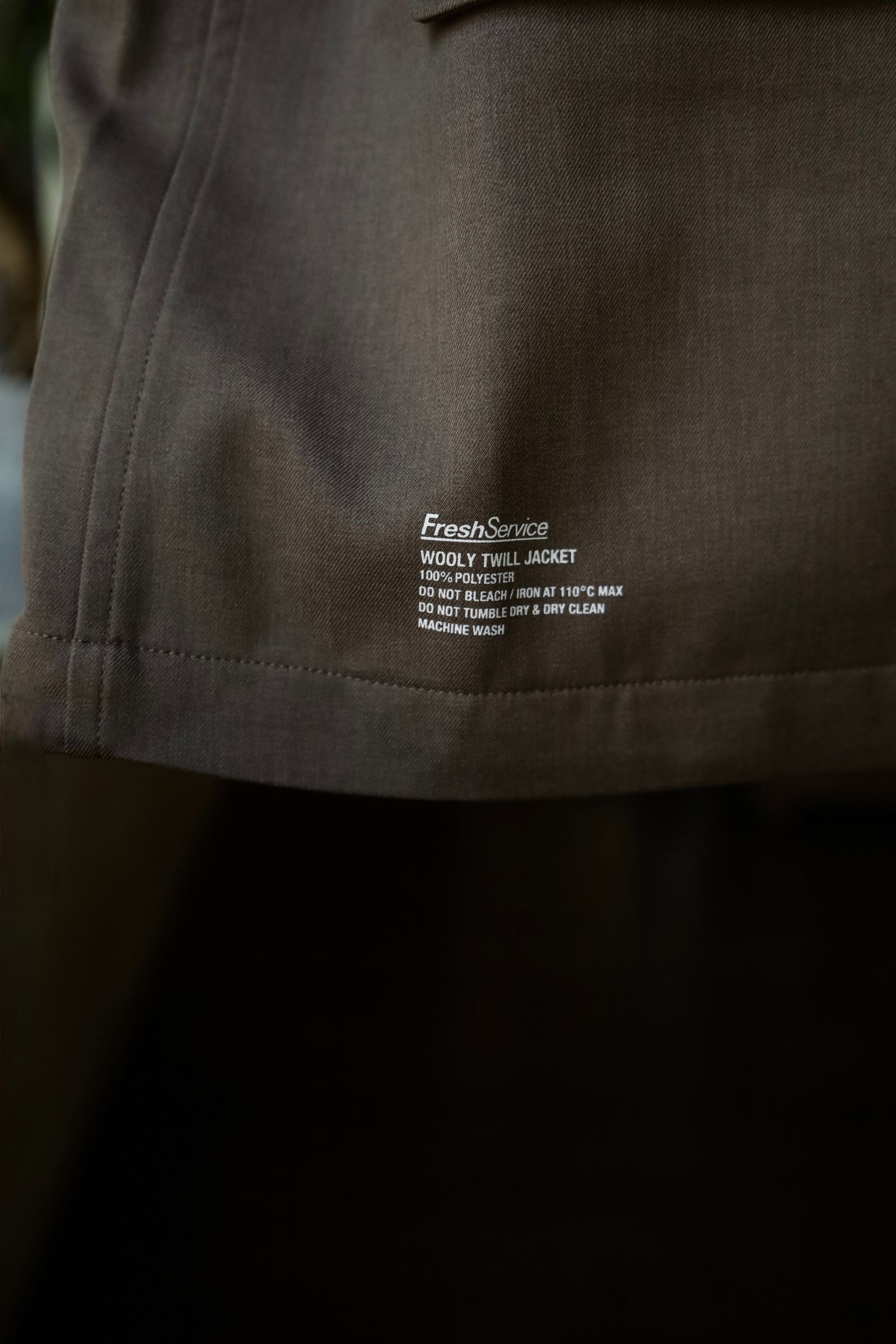 フレッシュサービス WOOLY TWILL JACKET (FSC243-20177)BROWN
