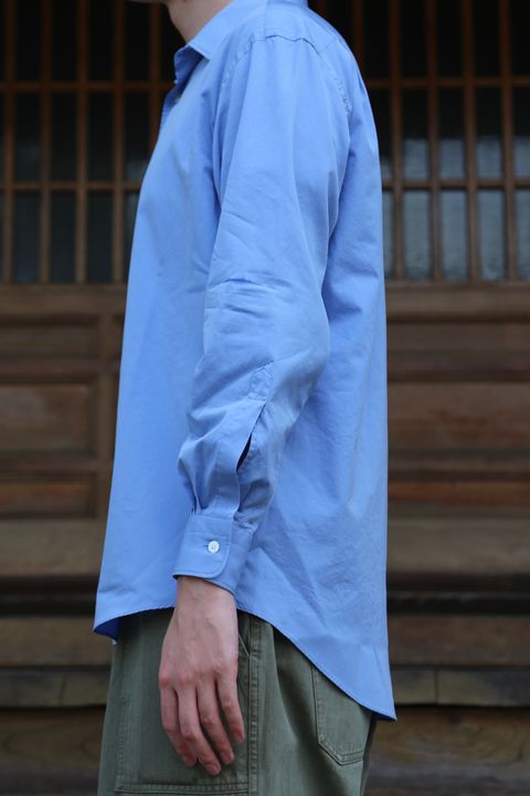 A.PRESSE Regular Collar Shirt"SAX"style.2021.7.23.