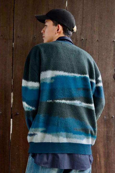 Graphpaper グラフペーパー 23AW Light Melton Stadium Jacketスタイル