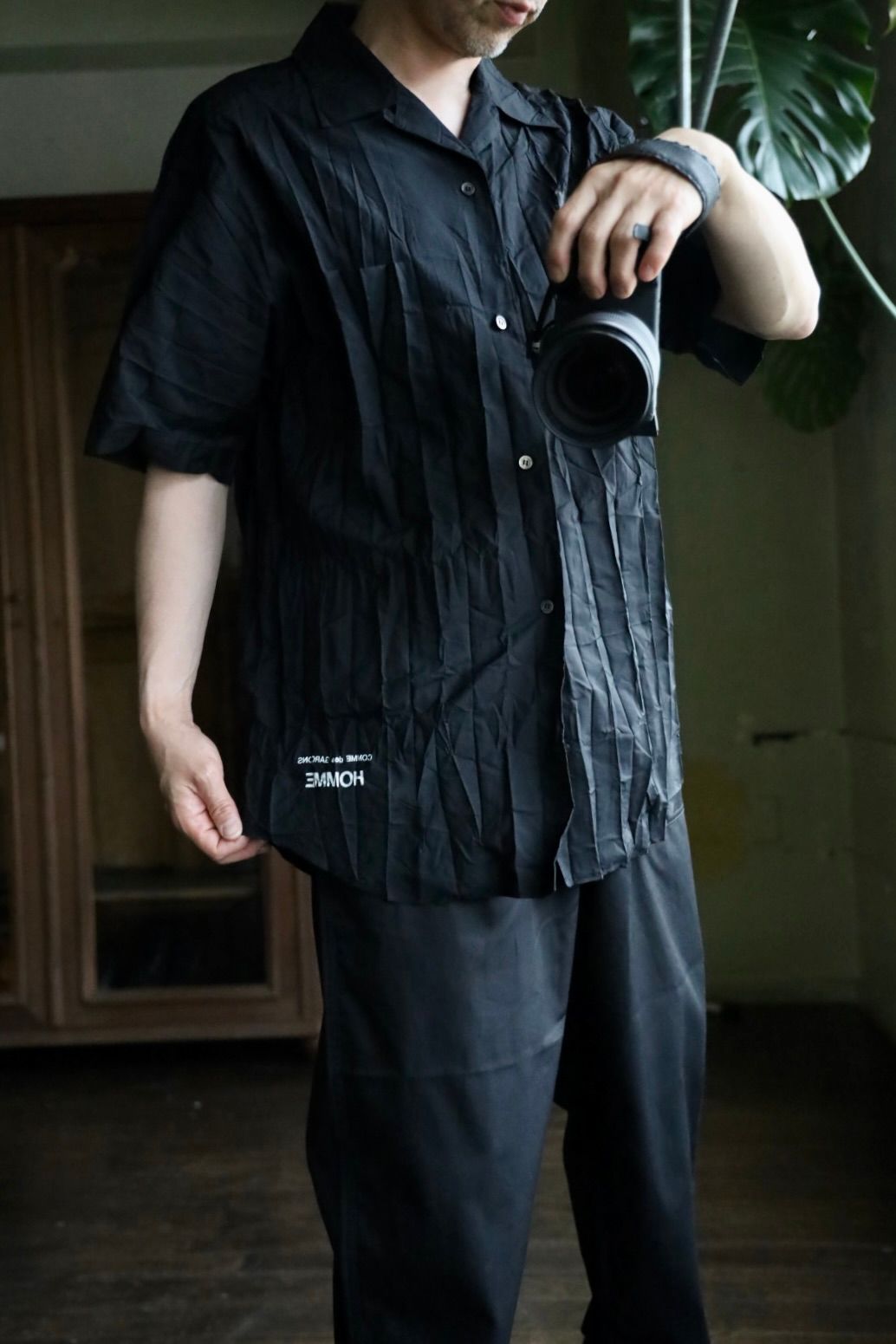 COMME des GARCONS HOMME 製品加工シワS/Sシャツ2025.5.2