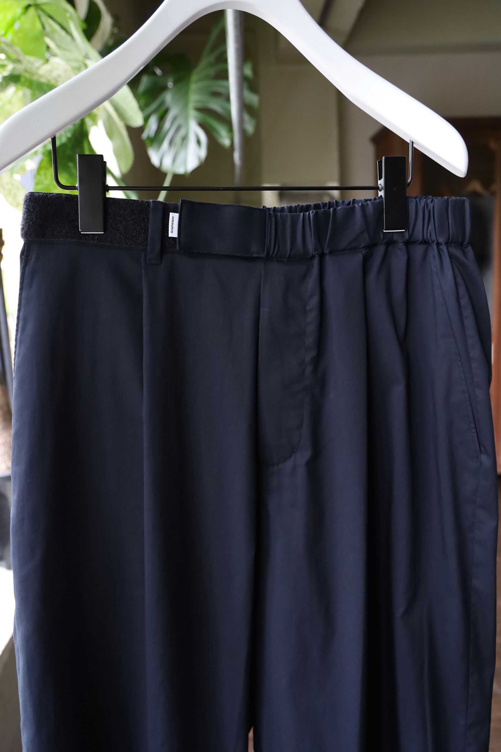 グラフペーパー 25SS Solotex Twill Wide Chef Pants(GM252-40005B)NAVY