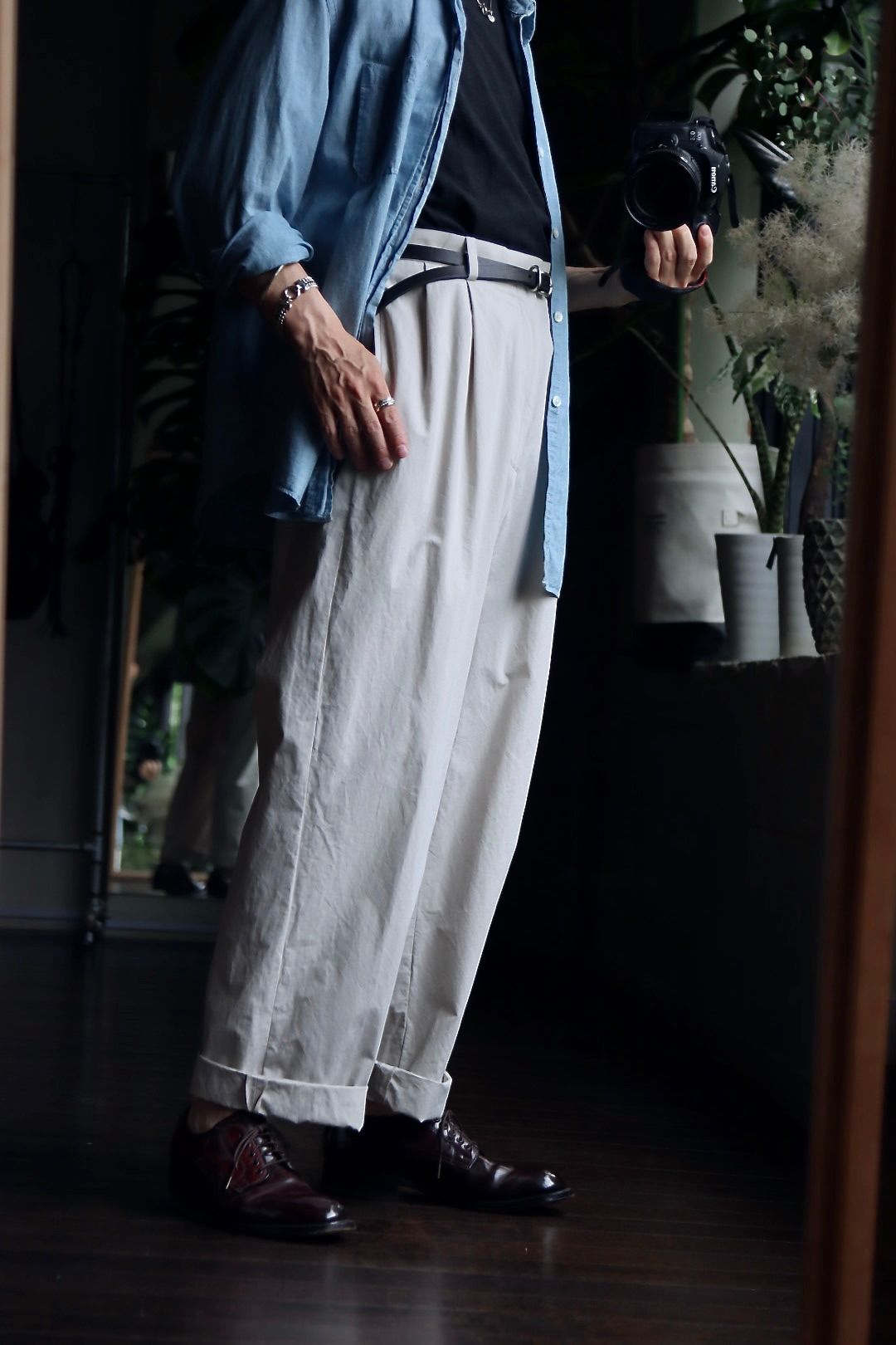 a.presse HighDensityWeatherClothTrousers - スラックス