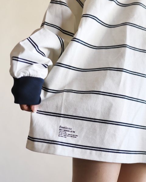 FreshService 新作MULTI BORDER L/S TEE style.2024.2.17