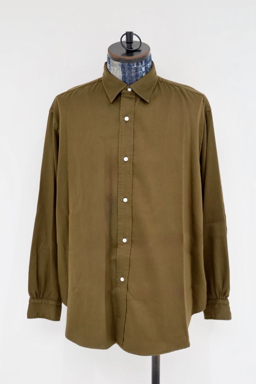 アプレッセ 2026 STYLE2 Double Weave Twill Regular Collar Shirts(26AAP-02-05)DARK OLIVE☆7月18日(土)新作発売！