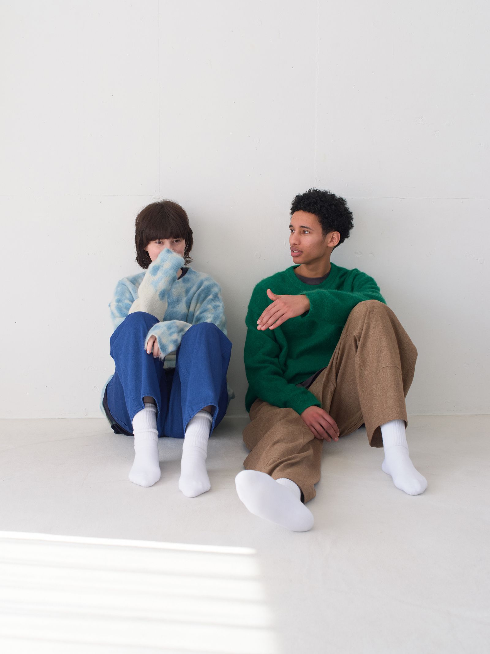 S.F.C 25FW エスエフシー DYED MOHAIR CREW (SFCFW25KN03)Natural,Blue,Mint