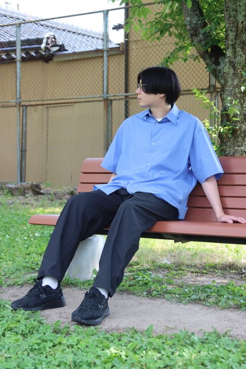 Graphpaper Broad S/S Oversized Regular Collar Shirt style.2022.5.22
