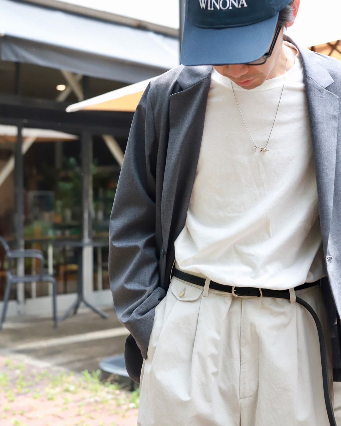 ATON エイトン 23AW WOOL TROPICAL TAILORED JACKETスタイル