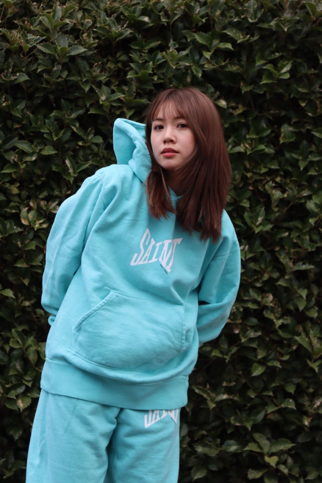 ©SAINT M×××××× 23SS SAINT HOODIE"BLUE"スタイル