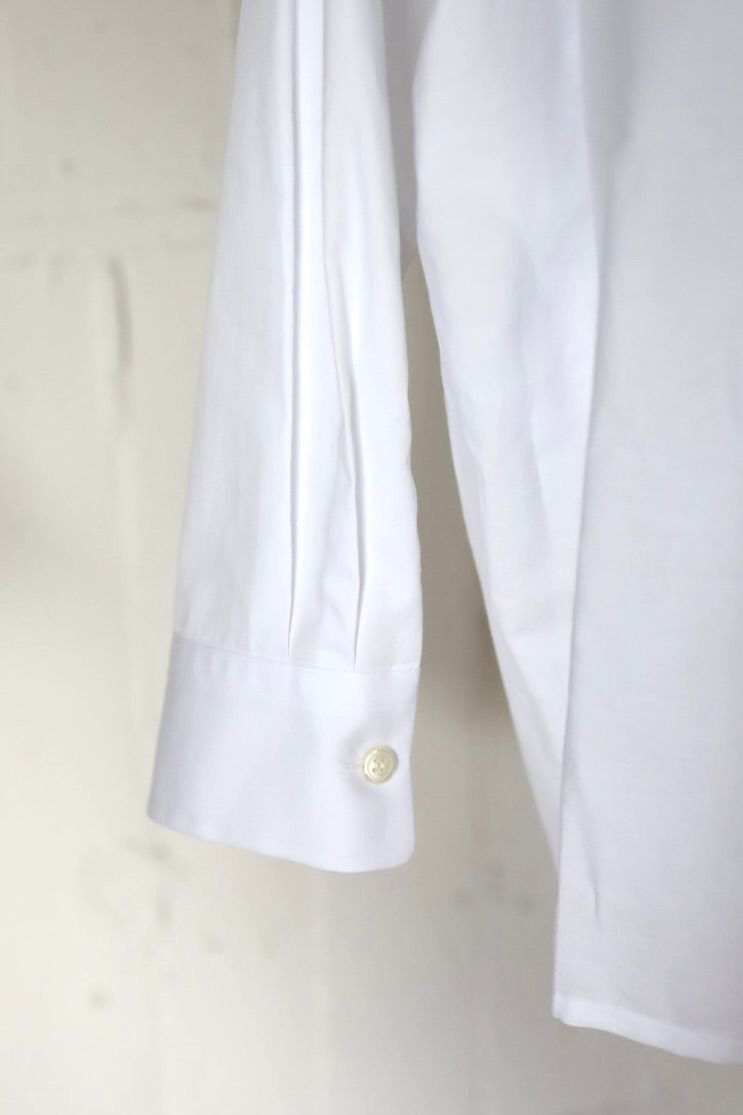 tao 26FW 綿ブロード丸衿ギャザーブラウス(TZ-B007-051-2)WHITE☆8月7日(金)発売！