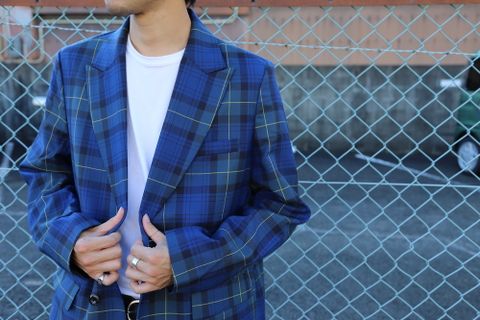 JUNYA WATANABE COMME des GARCONS MAN 綿デニム×ウールツイードLevi′s Wネームデニムパンツ Style.2020.8.30.