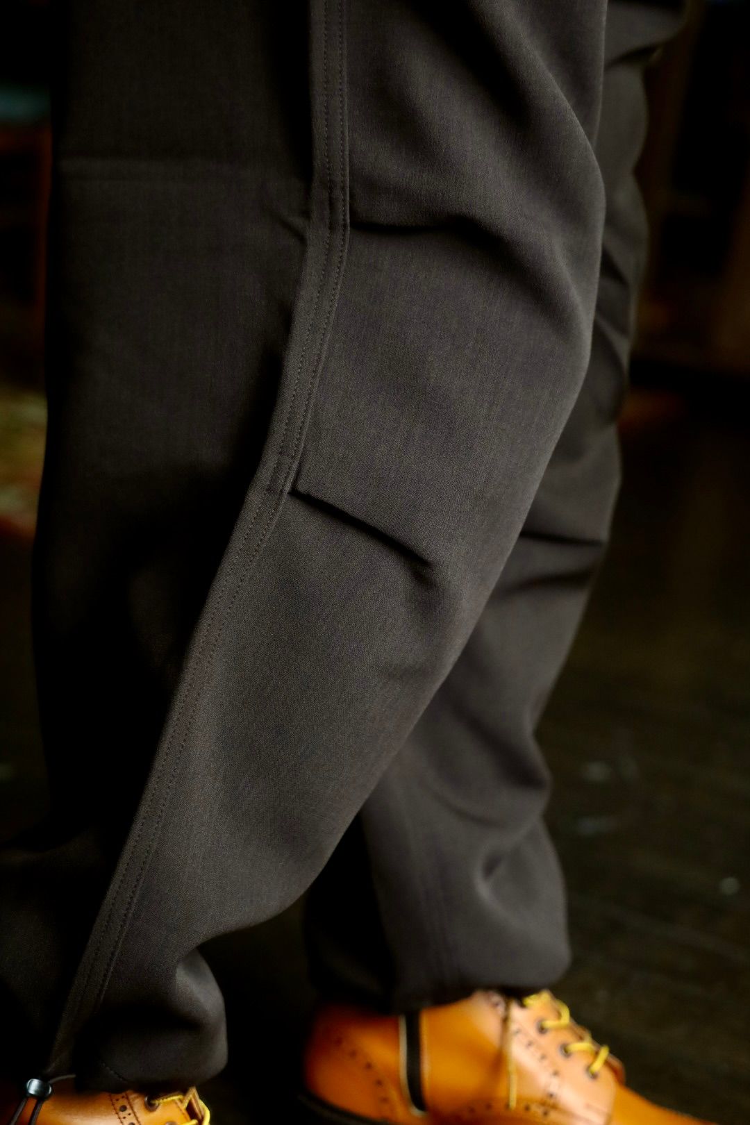 セダンオールパーパス FW24 Tech Wool Over Pant(SD24F-PT03) Chocolate