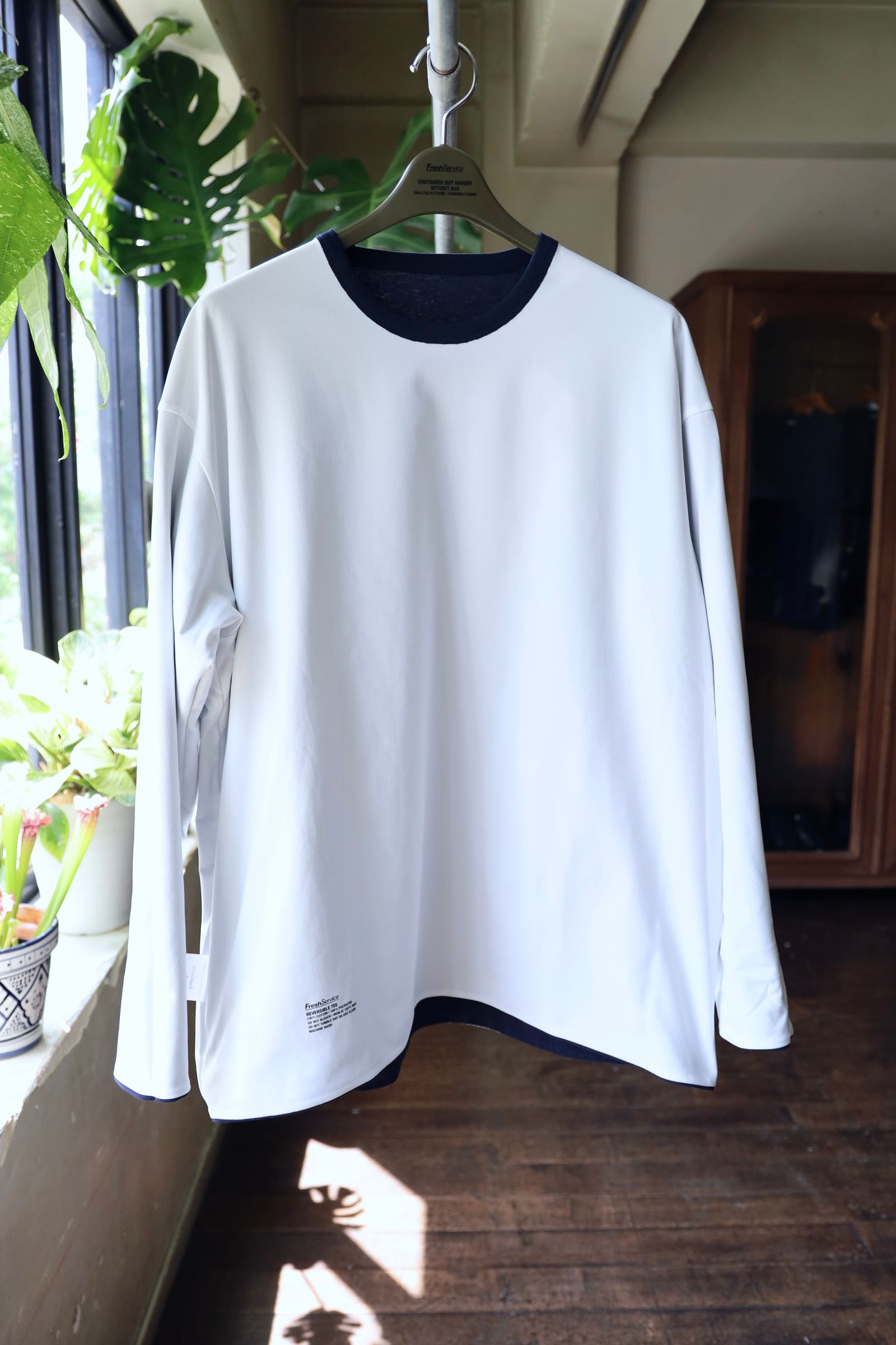 フレッシュサービス REVERSIBLE L/S TEE (FSC252-70041)NAVY