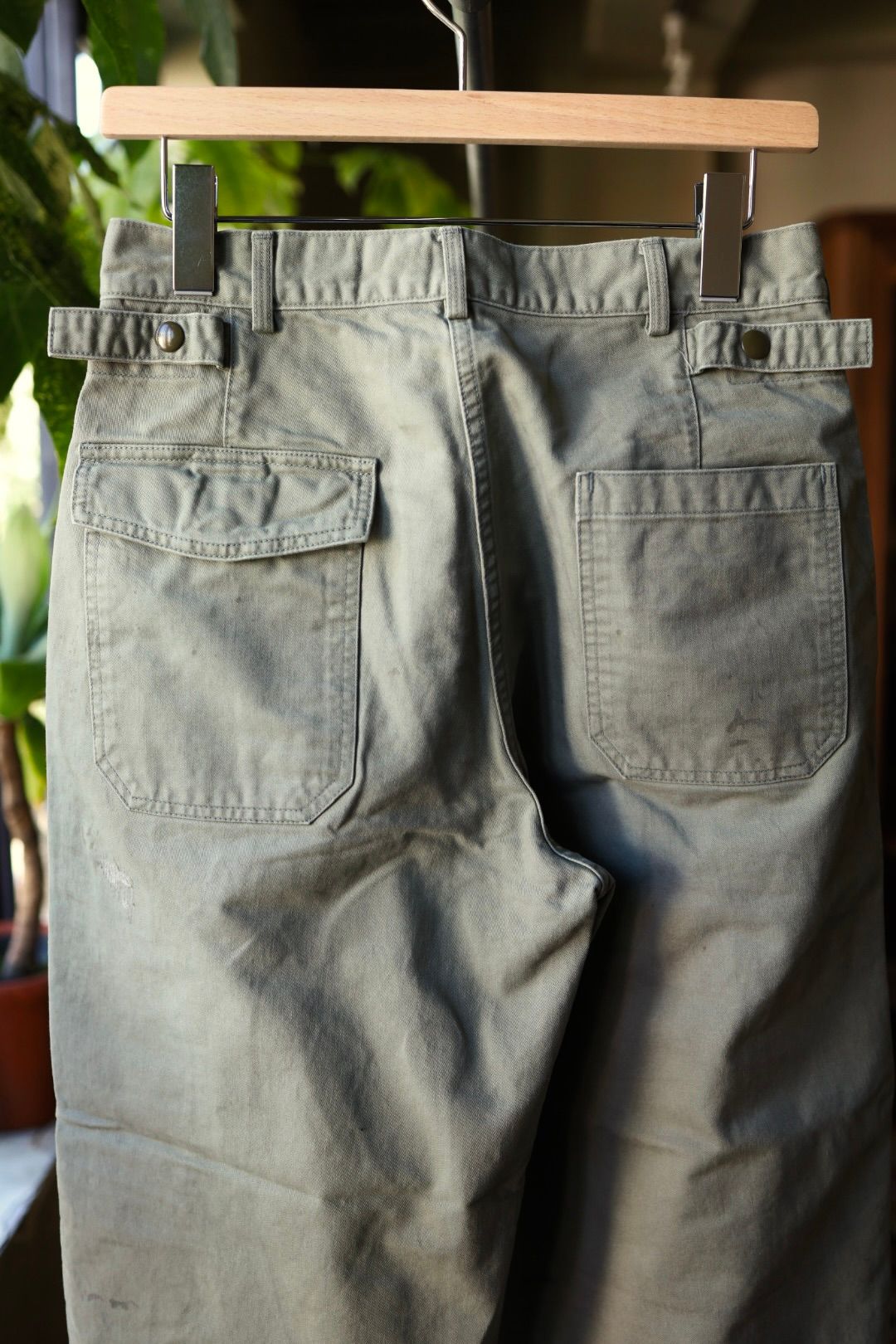 BOW WOW 25FWバウワウ REPAIRED USAF MECHANIC PANTS(BW252-RUMP) AGED SAGE GREEN★10月25日(土)発売!