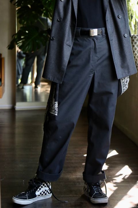 A.PRESSE Double Breasted Jacketスタイル