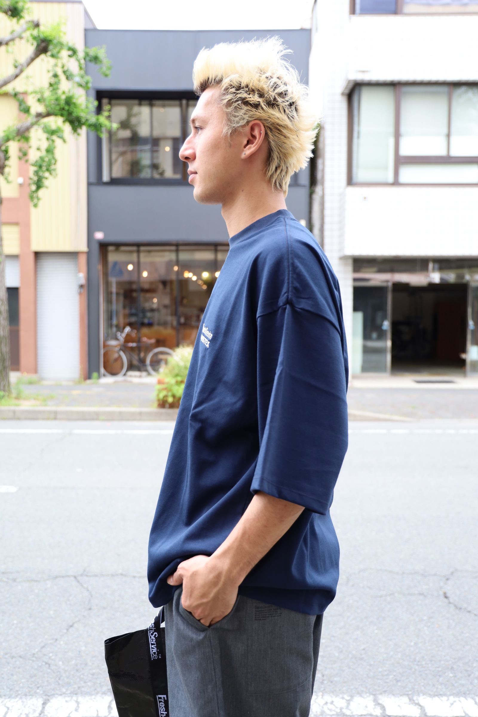 FreshService VIBTEX for FreshService S/S CREW NECK TEE (NAVY) 5月31日(土)新作発売！