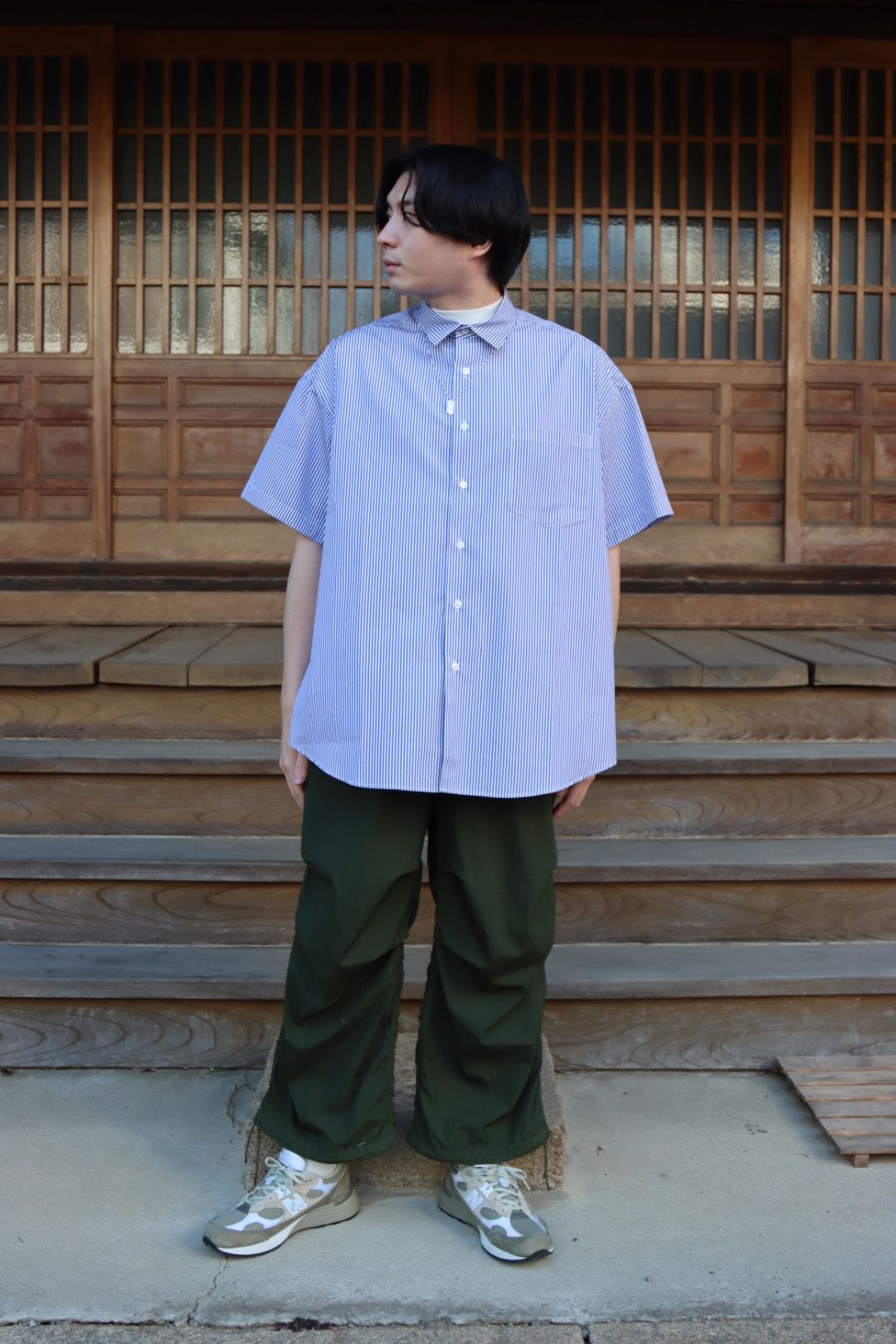 is-ness×THOMAS MASON VENTILATION SHORT SLEEVE SHIRT