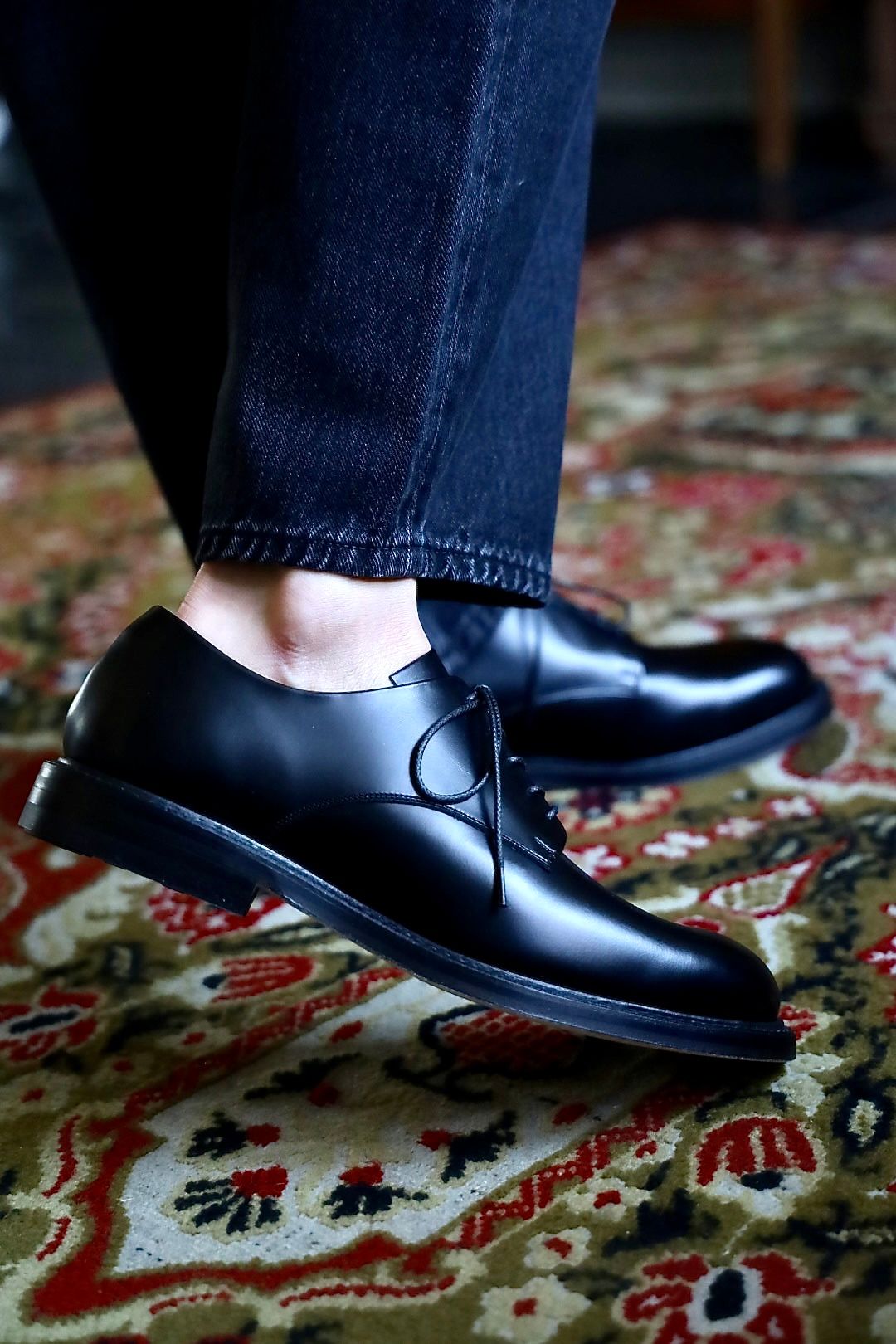 Graphpaper Selvage Denim Two Tuck Tapered Pantsスタイル