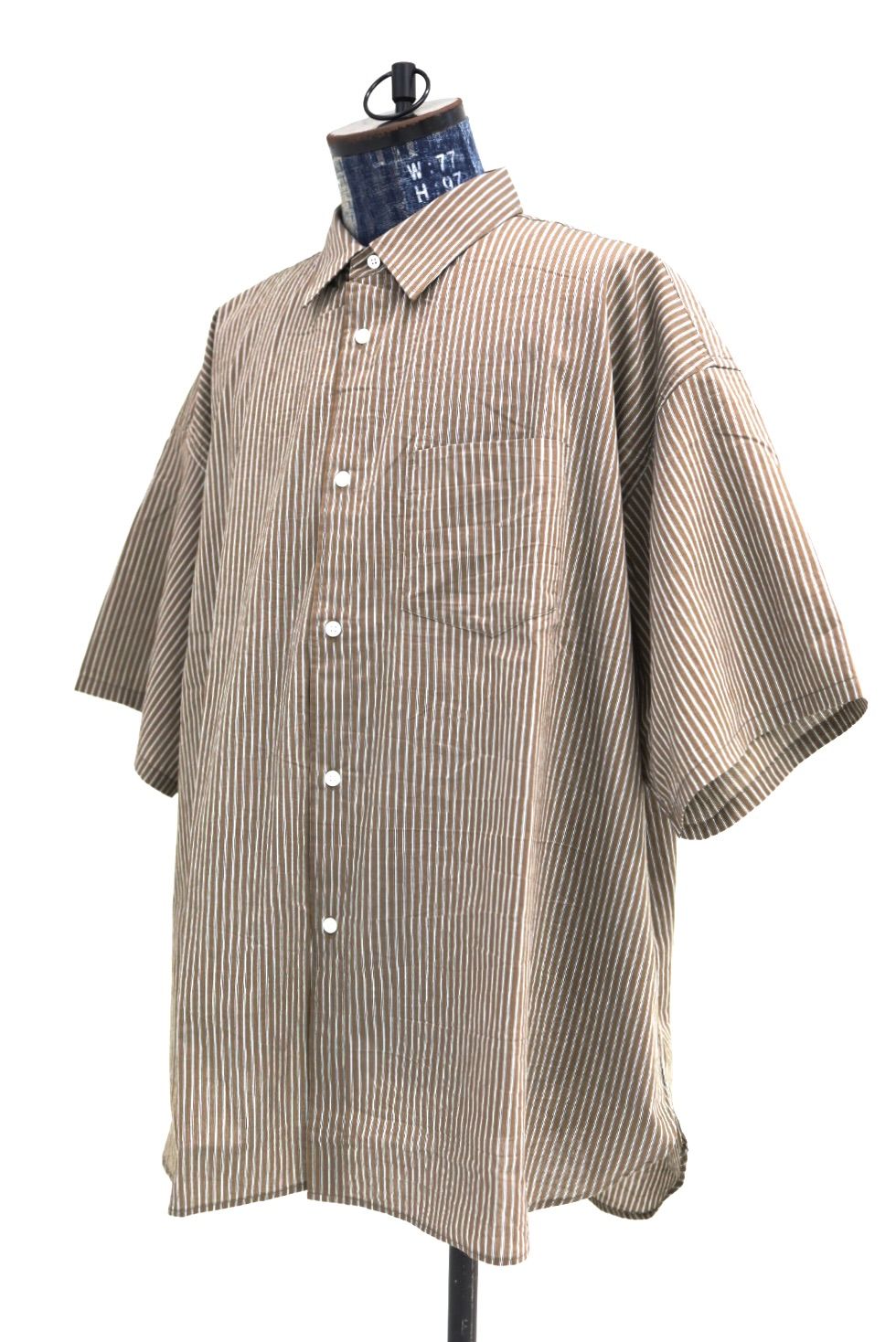 フレッシュサービス 26SS HRAFTeX® S/S STRIPE SHIRT(FSC262-50008)BROWN STRIPE☆5月30日(土)発売！
