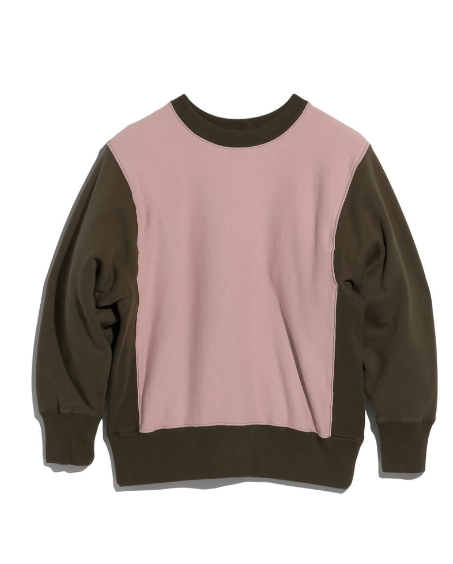 ファウンダ 25AW SWEAT SHIRT(015FD252021)PINK/KHAKI