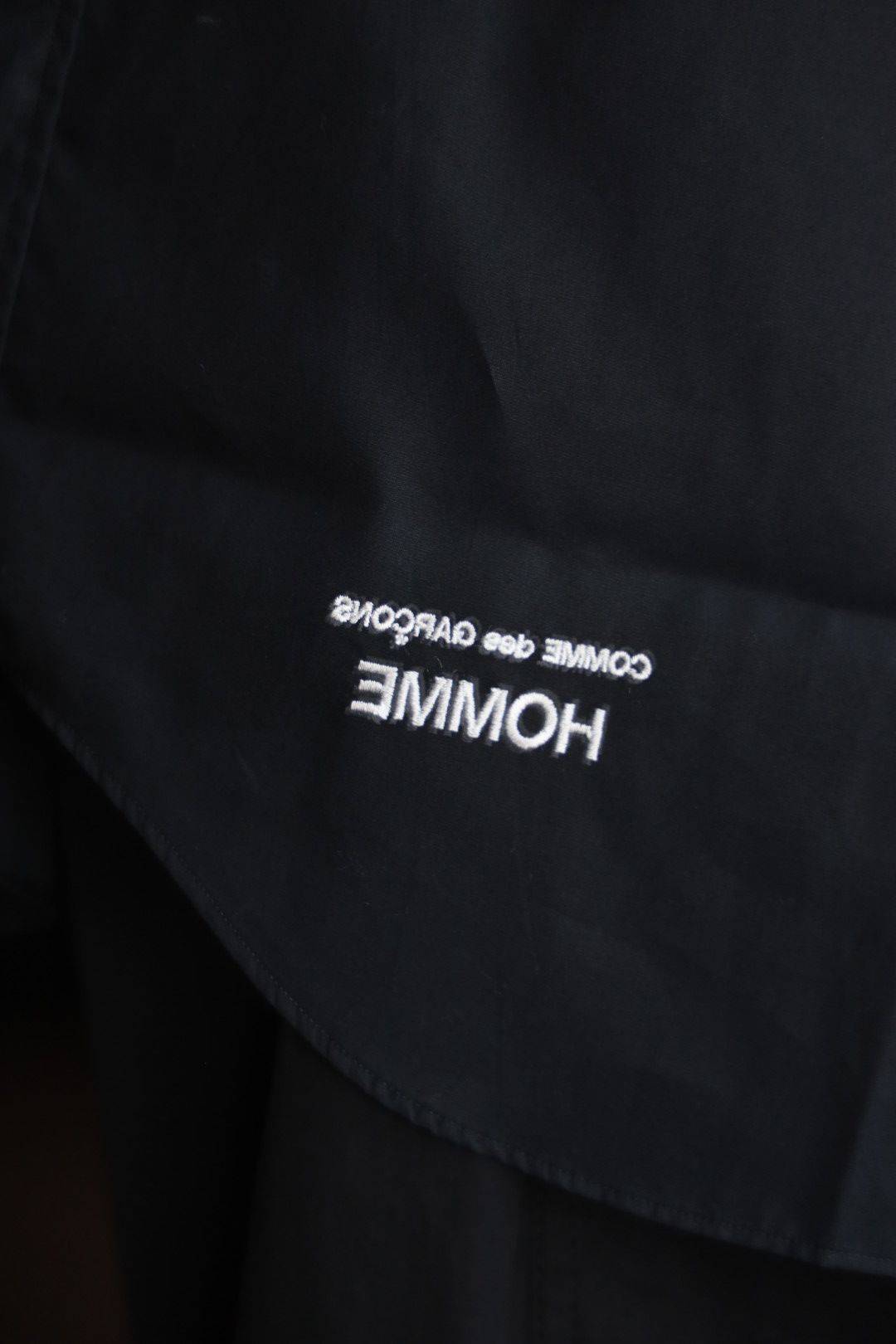 コムデギャルソンオム25SS 綿ブロードS/Sシャツ(HO-B103-051)BLACK☆4月4日(金)発売！