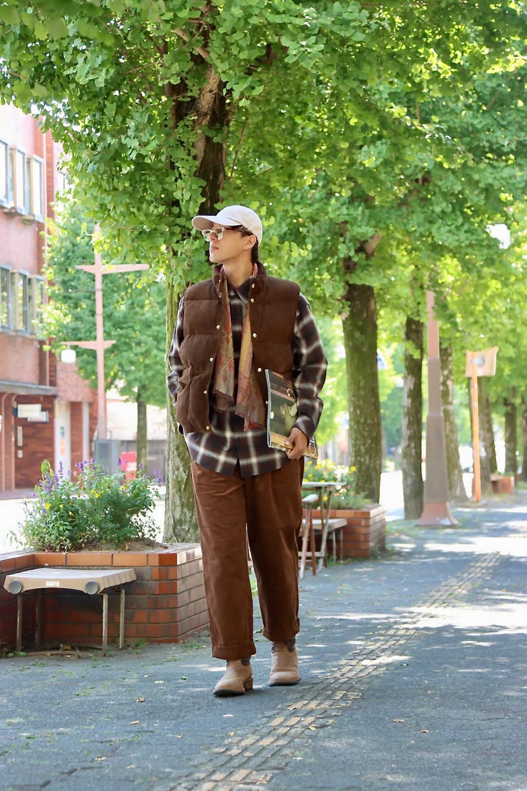 A.PRESSE 23AW Suede Down Vestスタイル | 3760 | mark