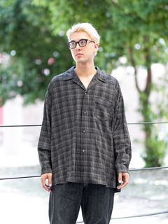 グラフペーパー Extra Fine Wool Lawn L/S Sleeping Shirt(GM263-50331)CHECK☆8月8日(土)発売！