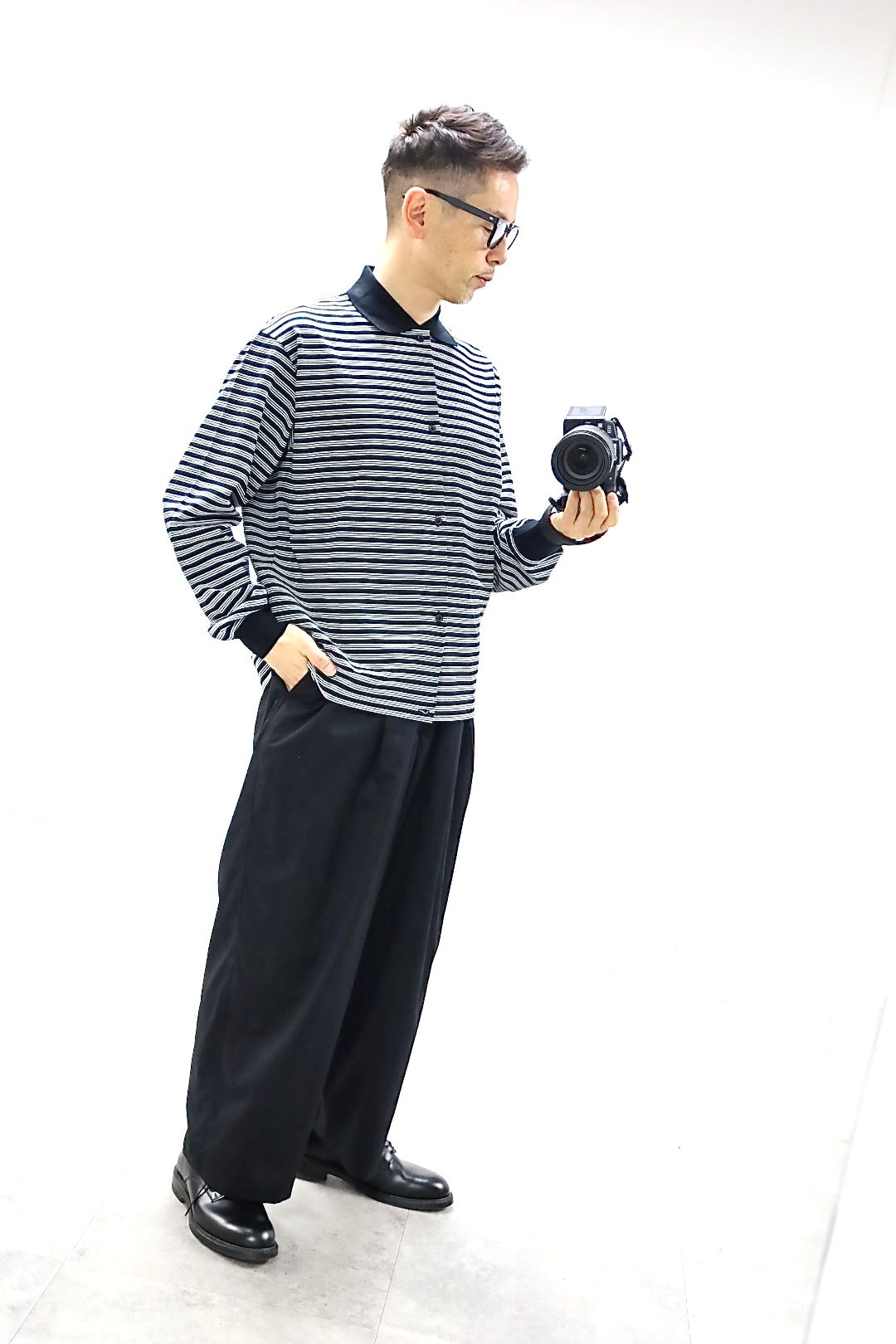 MARKAWARE 26SS SHIRT CARDIGANスタイル