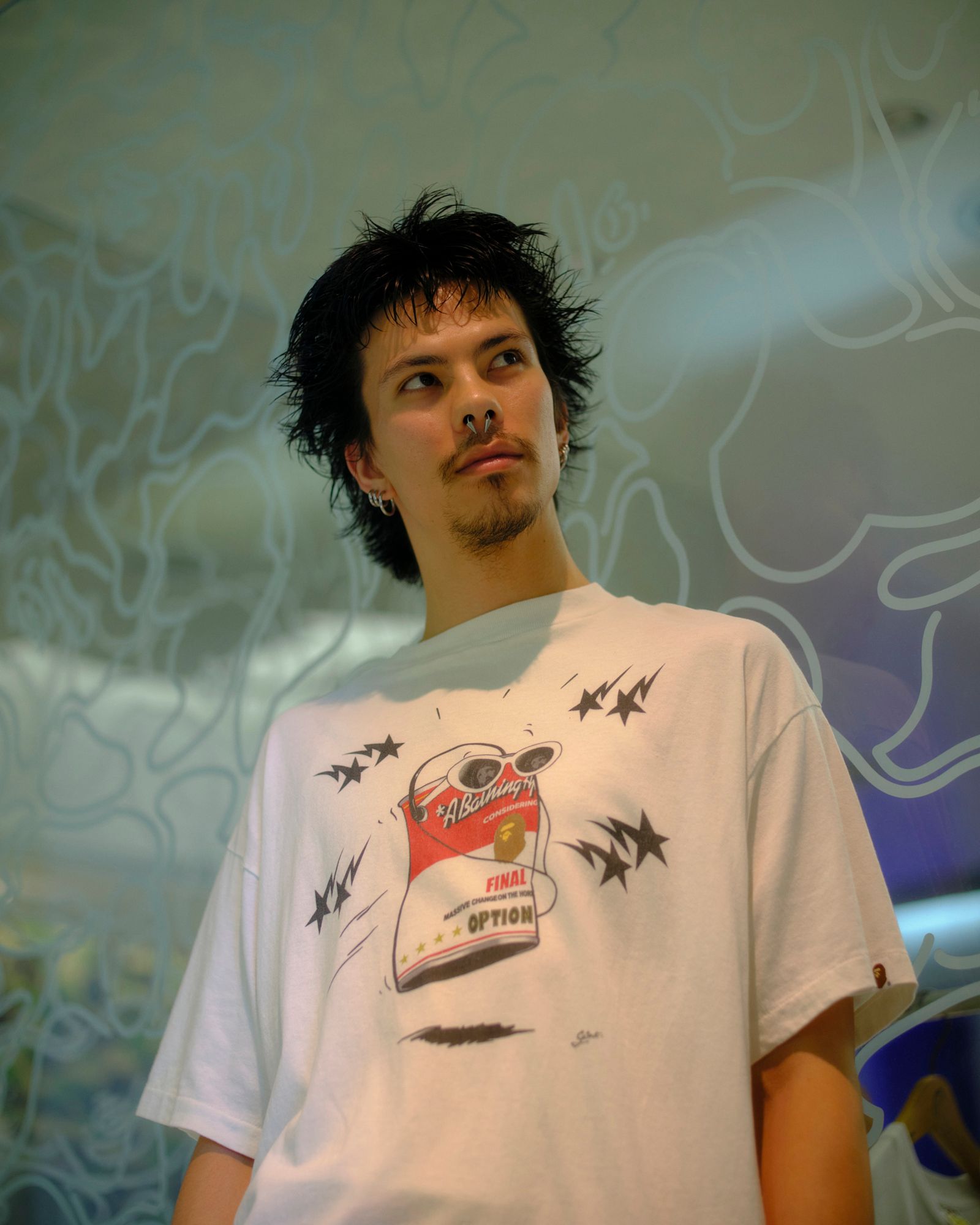 セントマイケル 26AW BAPE_SS T-SHIRT/JUMP(SM-MK1-0000-C34)WHITE☆8月22日(土)発売！