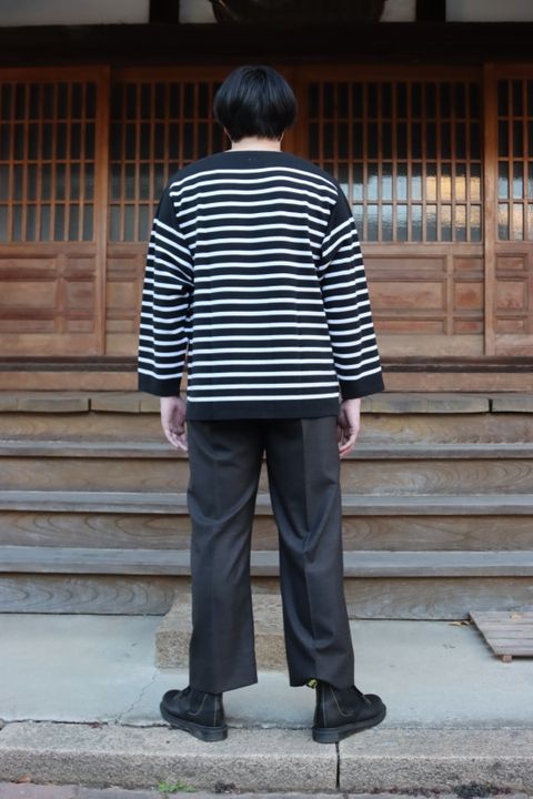 Ets.MATERIAUX French panel border(BLACK×WHITE)style.