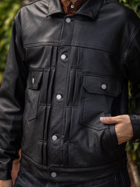 YOKE Leather Trucker Jacket 8月8日(土)新作発売！