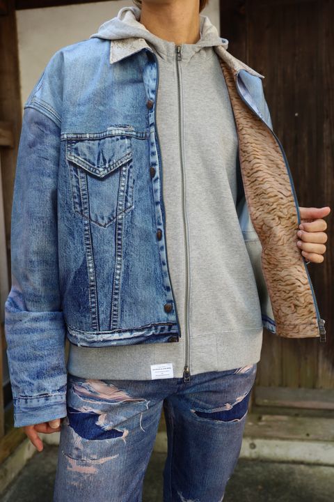TALKING ABOUT THE ABSTRACTION LAYERED PRINT PARKA スタイル