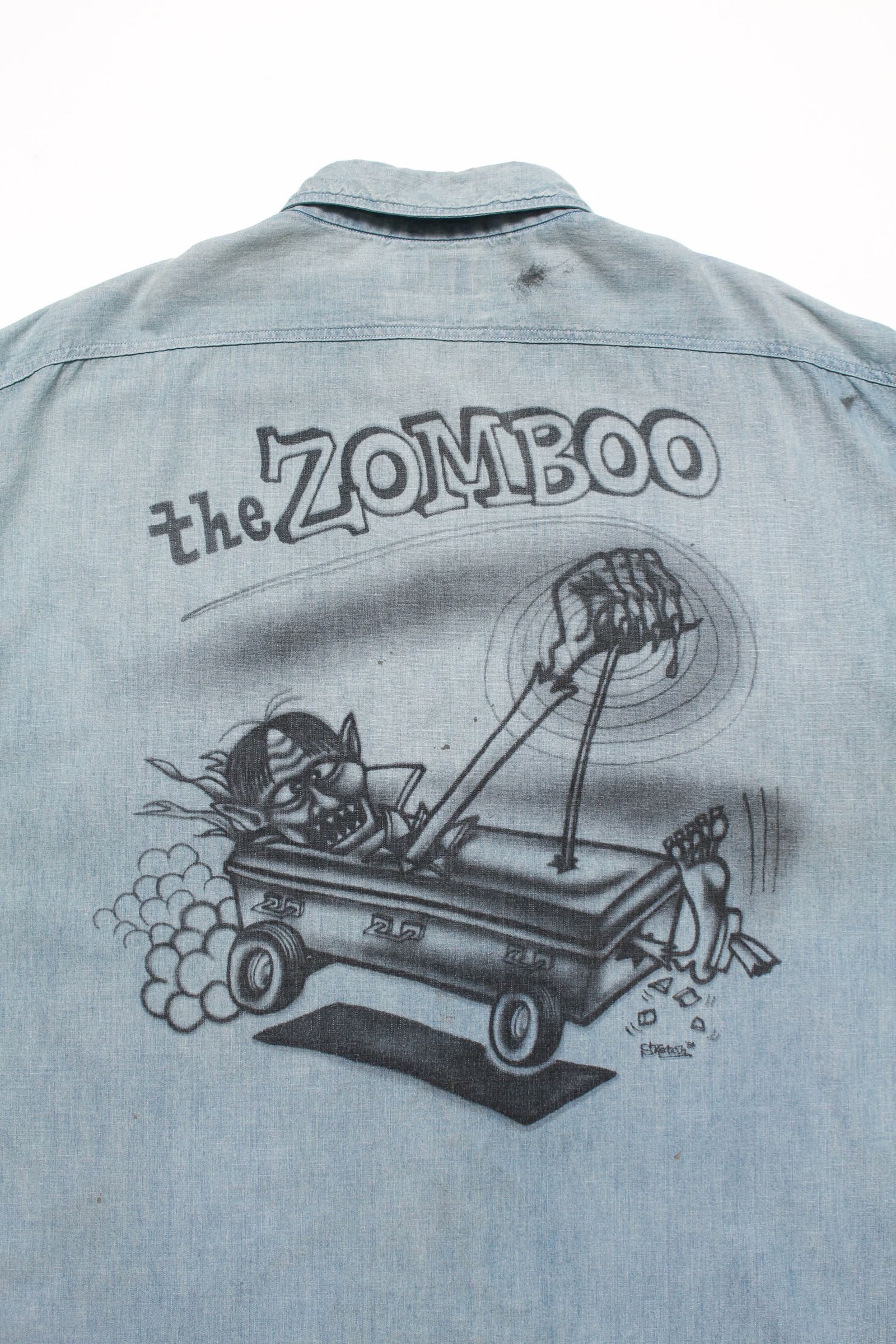 BOW WOW 26 New Year Release Items バウワウ SKETCH ZOMBOO USN CHAMBRAY SHIRT AGED(BW261-SZUCS) INDIGO☆1月2日11:00発売！