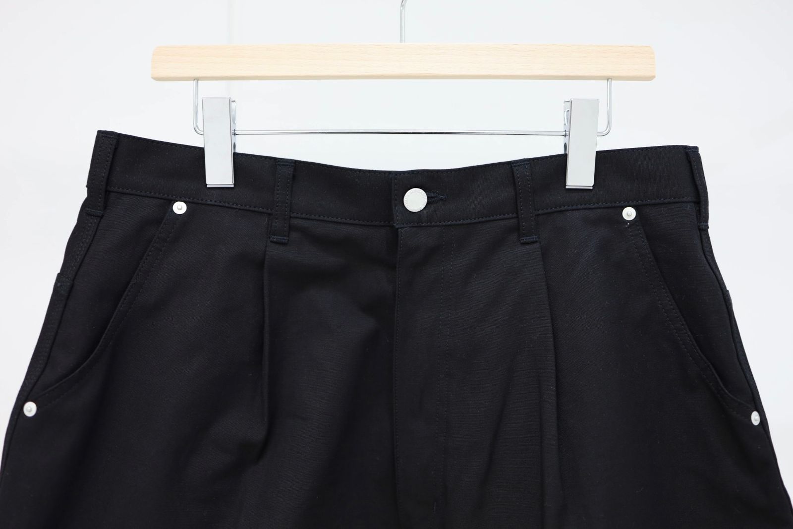 コムデギャルソンオム26SS 綿オックスショーツ(HQ-P028-051)BLACK☆4月3日(金)発売！